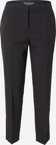 Pantaloni con piega frontale di Dorothy Perkins in nero: frontale