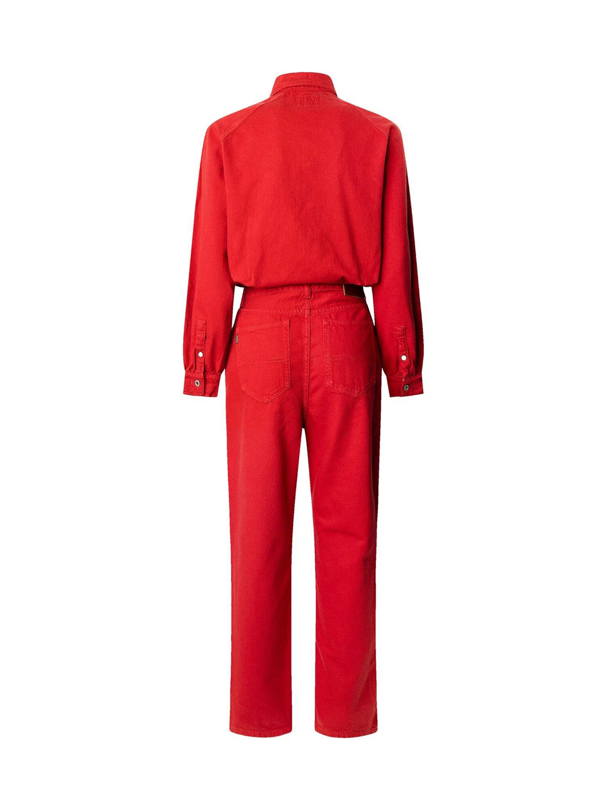 Tuta jumpsuit 'JADE' di Pepe Jeans in rosso