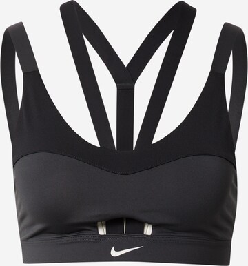 NIKE Bustier Sport-BH 'Indy' in Grau: predná strana