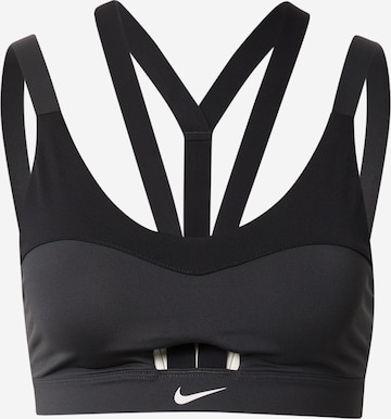 NIKE Bustier Sport bh 'Indy' in Grijs: voorkant