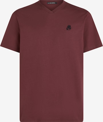 raudona Karl Lagerfeld Marškinėliai 'Kameo': priekis