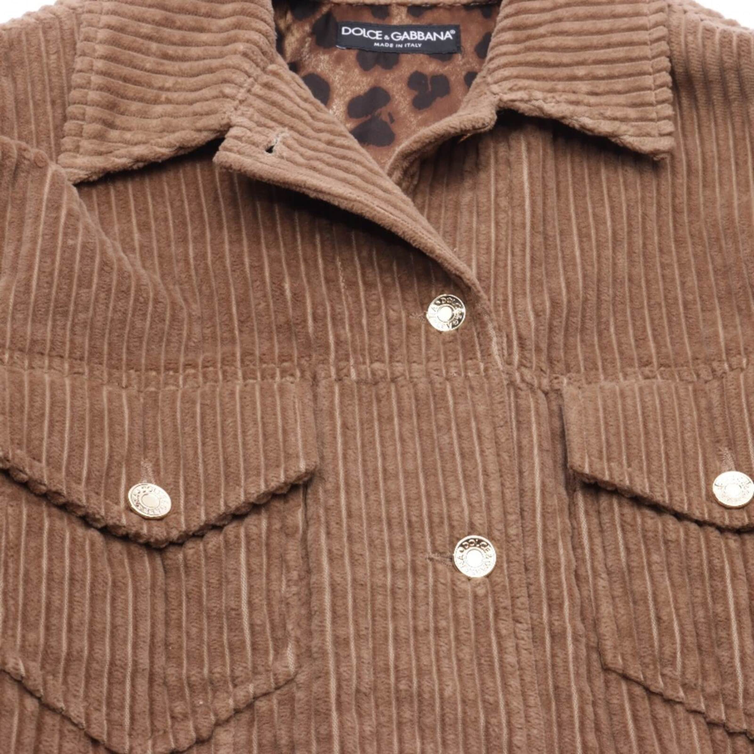 DOLCE & GABBANA Jacket & Coat in XS in Brown