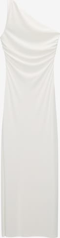Pull&Bear Společenské šaty – bílá: přední strana