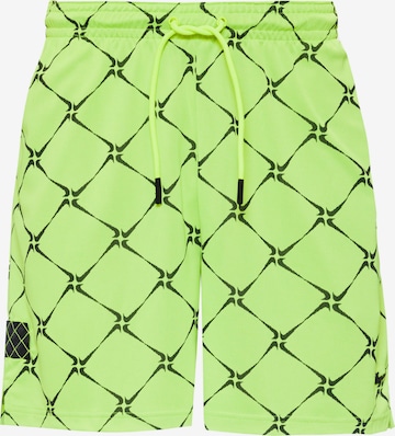 NIKE Regular Workout Pants in Green: front