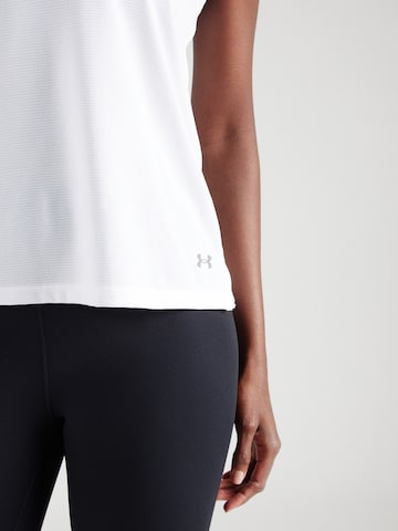 UNDER ARMOUR Sports Top 'Streaker' in White