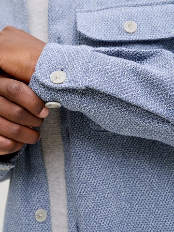 JACK & JONES Regular fit Button Up Shirt 'JPRRayle' in Blue