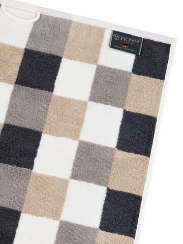 ROSS Handtuch 'Cashmere feeling Karo'‌ in Braun
