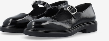 Bianco Ballet Flats with Strap 'ADDA' in Black