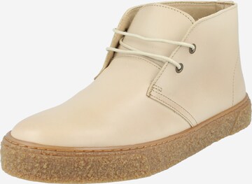 Boots chukka di Bianco in beige: frontale