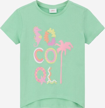 T-Shirt s.Oliver en vert : devant