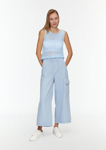 Tops en tricot s.Oliver en bleu : devant