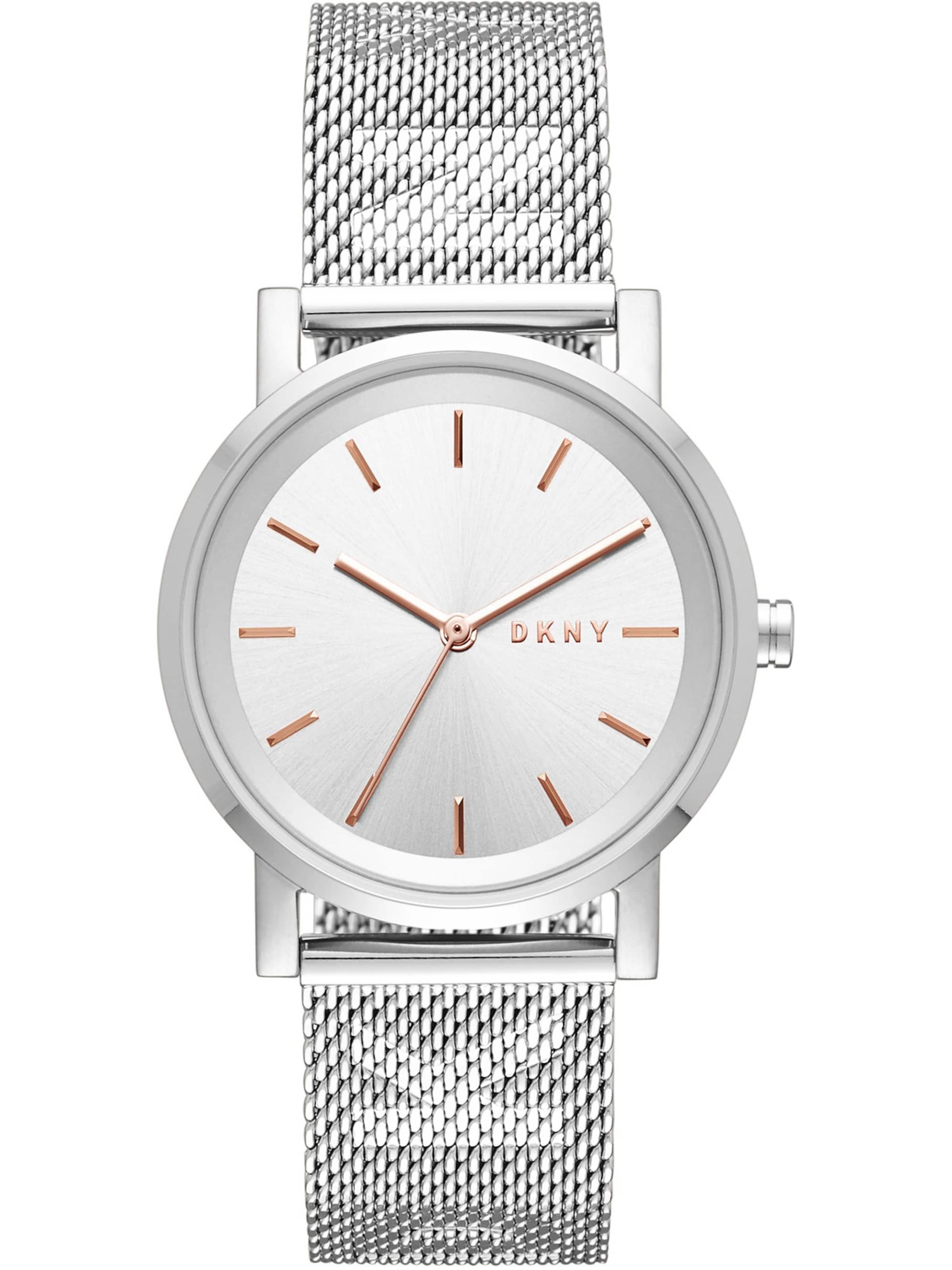 Montre à affichage analogique 'Soho' DKNY en argent : devant