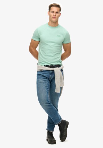 Superdry Футболка 'Essential' в Зеленый