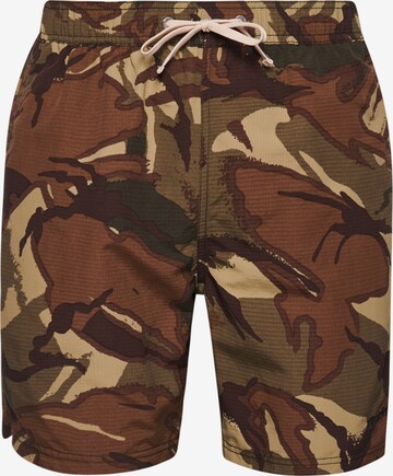 Superdry Board Shorts in Brown: front