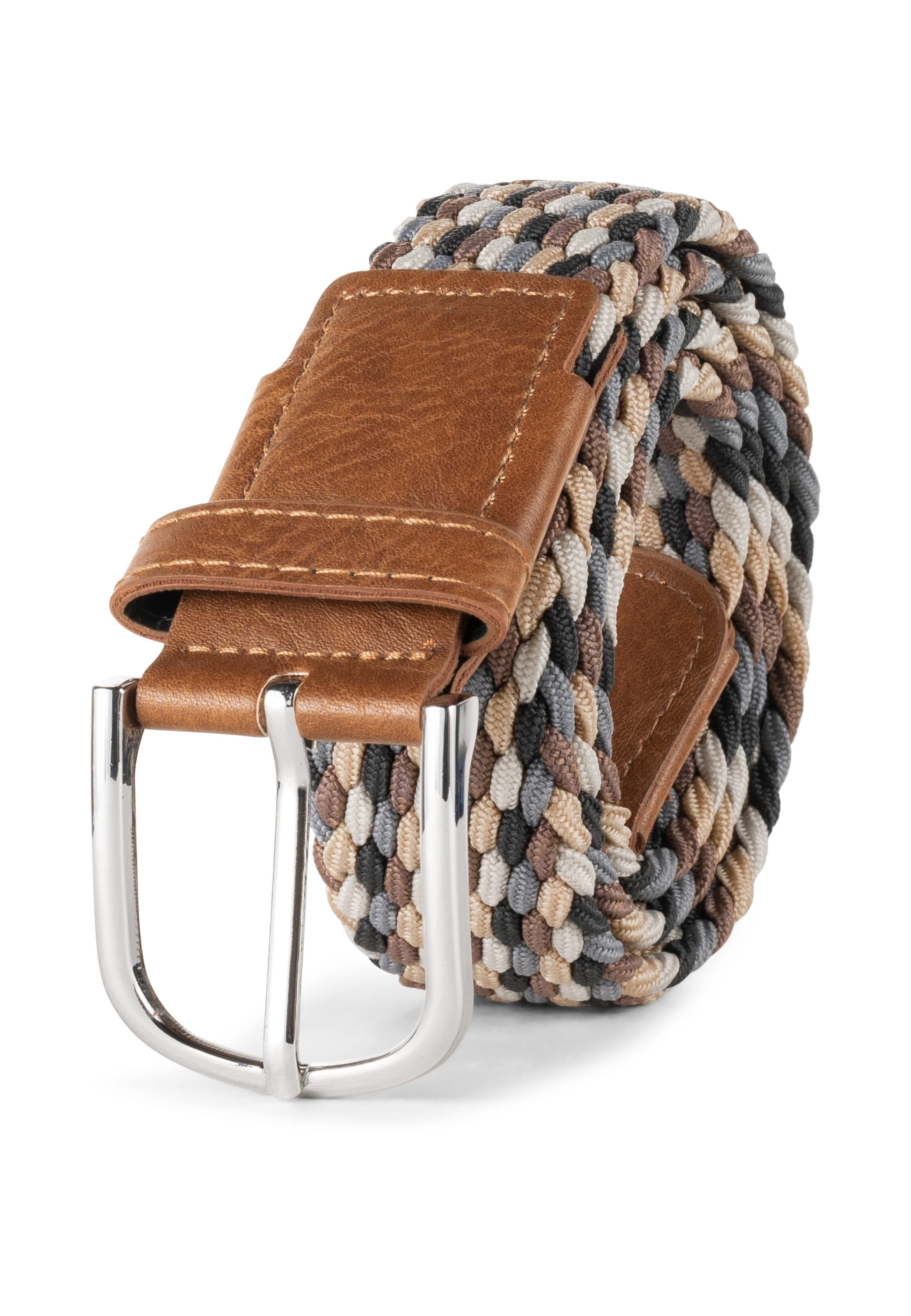 INDICODE JEANS Gürtel ' Anders ' in Beige: Vorderseite