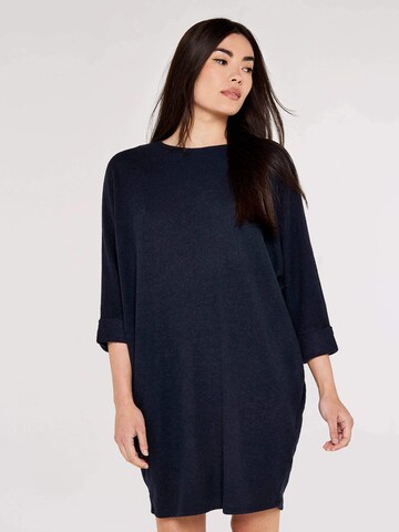 Apricot Knitted dress in Blue: front