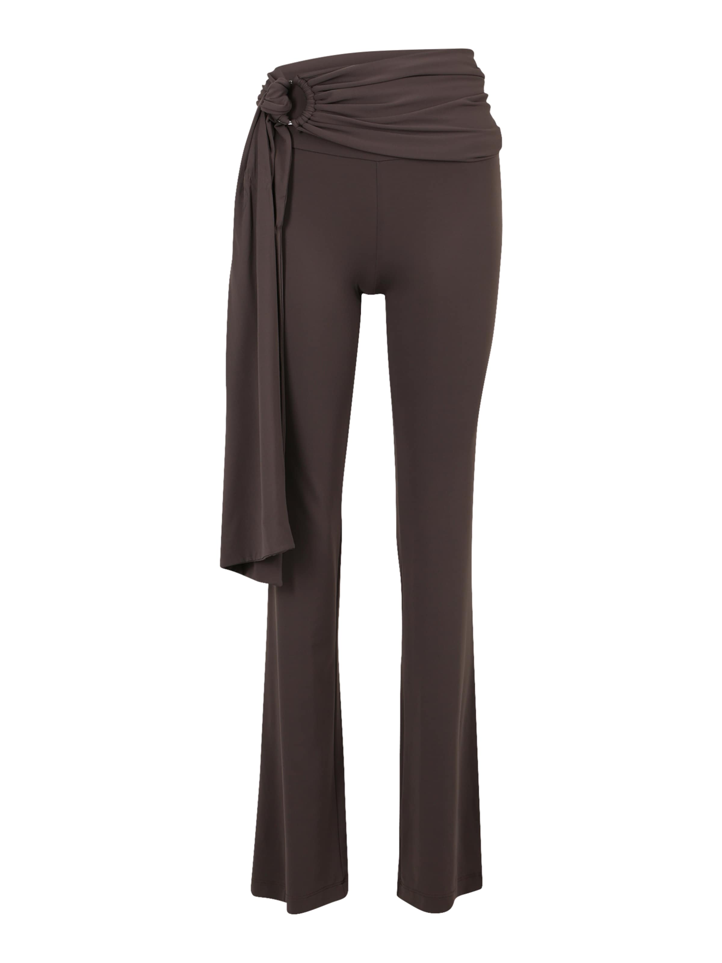 ABOUT YOU REBIRTH STUDIOS Boot cut Trousers 'Charlotte' in Grey: front