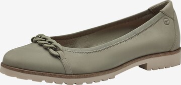 TAMARIS Ballet Flats in Green: front