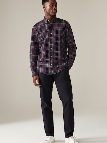 Next Regular fit Button Up Shirt in Blue