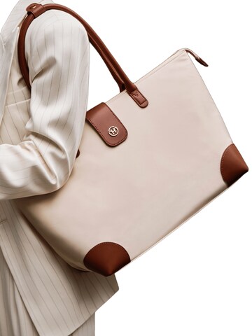 Victoria Hyde Handbag ' Eva ' in Beige: front