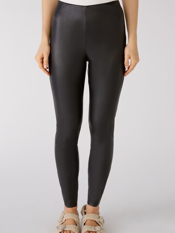 OUI Slim fit Leggings 'Chasey' in Black: front