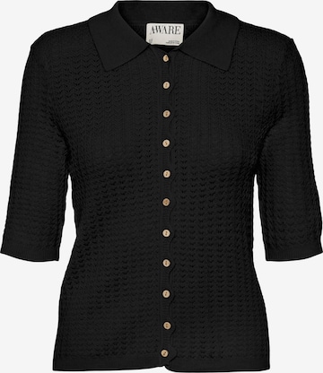 Cardigan 'VMPanama' Aware en noir : devant