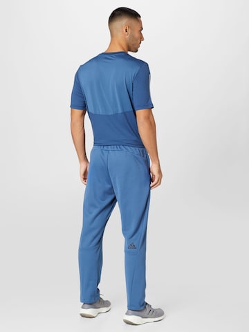 ADIDAS PERFORMANCE Normální Sportovní kalhoty 'Train Icons 3-Bar ' – modrá