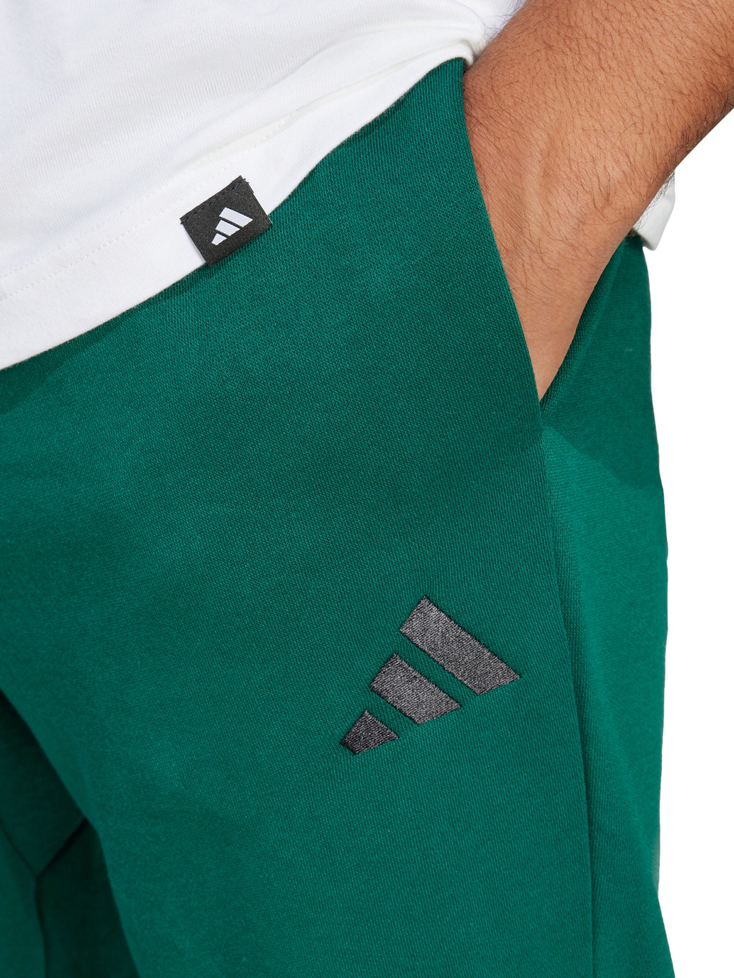 ADIDAS SPORTSWEAR Конический (Tapered) Спортивные штаны 'FEELCOZY' в Зеленый