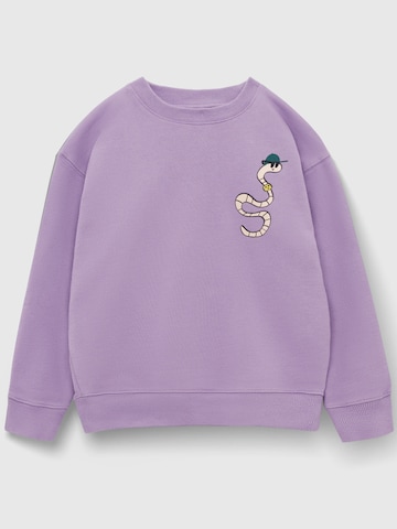 Play Play Pauly Sweatshirt 'CHECKER TOBI'‌‌‌‌ in Lila: Vorderseite