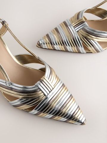 Next Slingpumps i guld