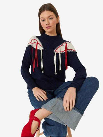 Bianco Lucci Pulover 'Pullover' | modra barva