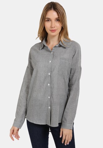 usha BLUE LABEL Bluse in Schwarz: Vorderseite