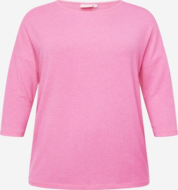 T-shirt 'LAMOUR' ONLY Carmakoma en rose : devant