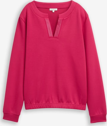 TOM TAILOR Sweatshirt in Pink: Vorderseite