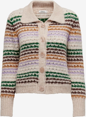 ONLY Knit cardigan 'Haley' in Beige: front