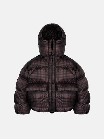 ENRAGE Winter Jacket 'PUFFY' in Brown: front