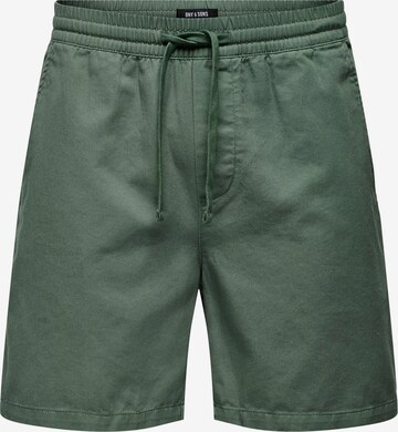 Pantalon 'Tel' Only & Sons en vert : devant