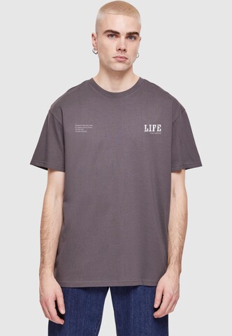 T-Shirt 'Life' Merchcode en gris : devant