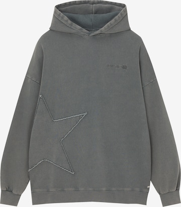 Sweat-shirt Pull&Bear en vert : devant