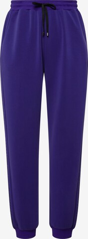 Ulla Popken Tapered Pants in Purple: front