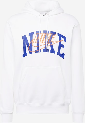 Nike Sportswear Sweatshirt 'CLUB' in Wit: voorkant