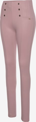 LASCANA Skinny Leggings - rózsaszín