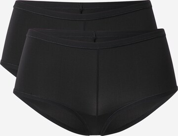 uncover by SCHIESSER Boyshorts in Black: front