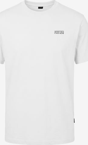 Kleinigkeit - Camiseta 'Unterm Strich' en blanco: frente
