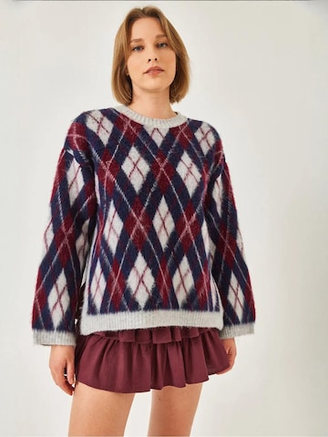 Bianco Lucci - Pullover em mistura de cores: frente