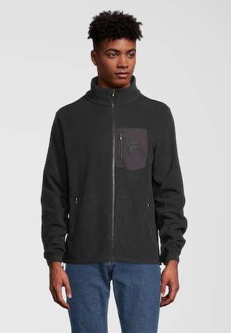 FILA Fleece Jacket 'Men Paxton' in Black: front
