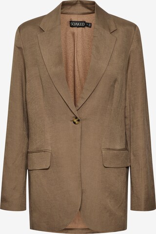 Blazer 'Kimina' SOAKED IN LUXURY en marron : devant