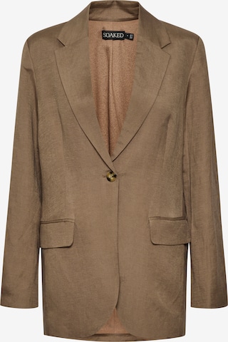 SOAKED IN LUXURY - Blazer 'Kimina' em castanho: frente