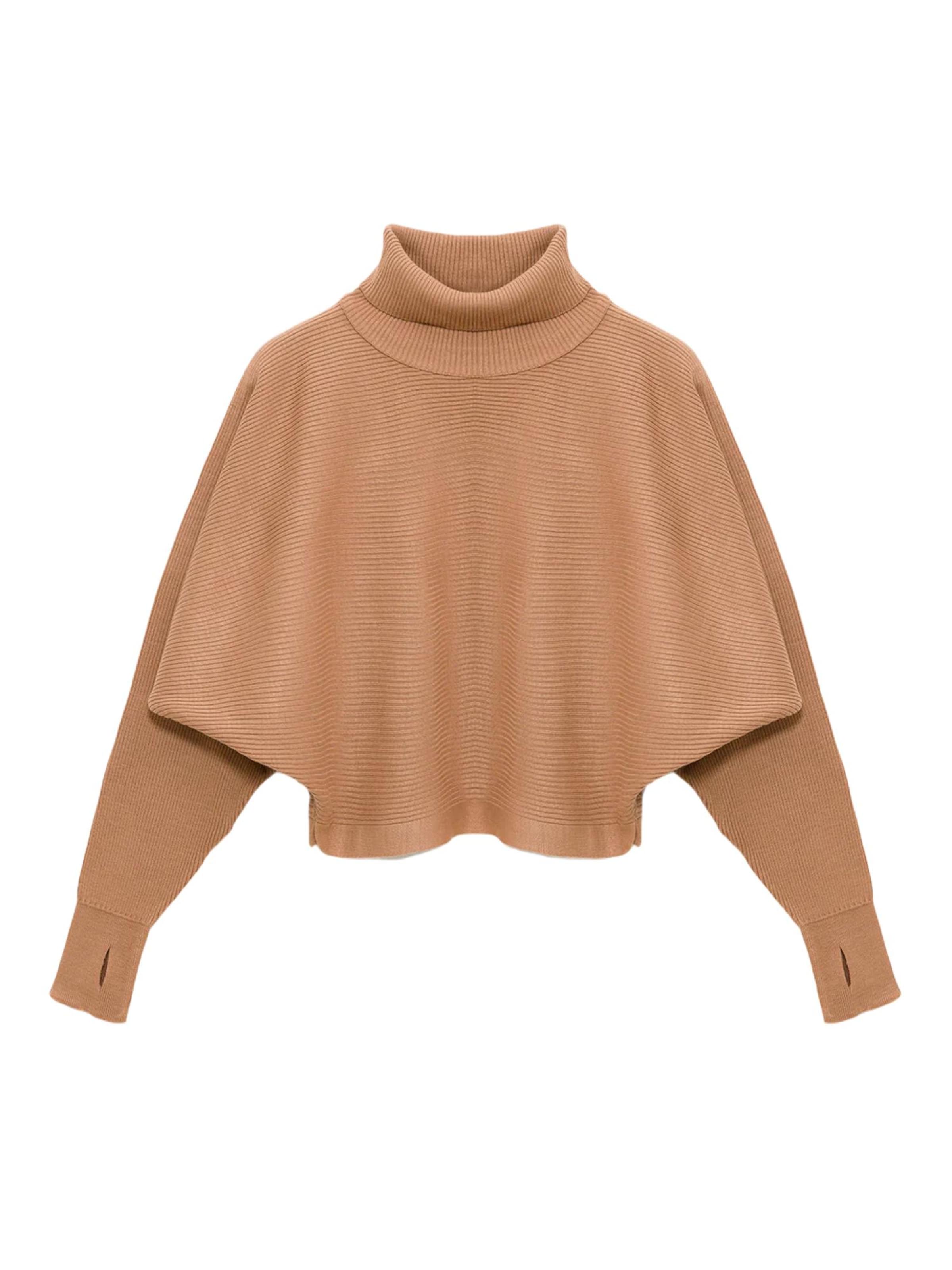 No Matter What Pullover in Beige: Vorderseite