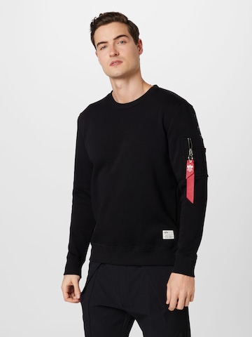 ALPHA INDUSTRIES Sweatshirt 'Dragon' in Black: front